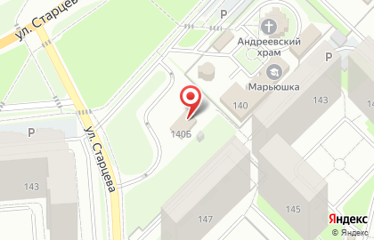 Банкомат КБ Петрокоммерц, филиал в г. Перми, Свердловский район на улице Старцева на карте