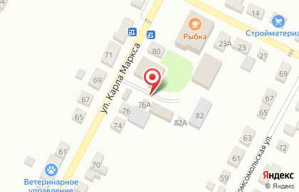 Магазин Полянка на улице К.Маркса на карте