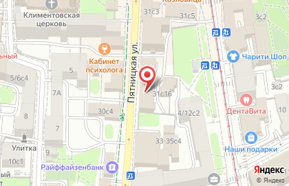 АКБ ЦентроКредит, АО на Пятницкой улице на карте