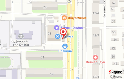 Киоск фастфудной продукции Обжорка на Восточной улице на карте
