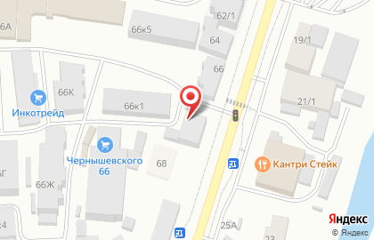 Магазин Морозко на улице Чернышевского на карте