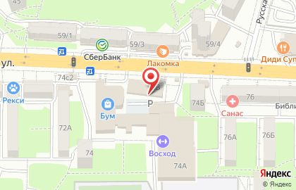 Продуктовый магазин Хороший в Советском районе на карте