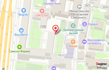 Тверская, 13 Газета на карте