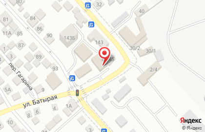 Шиномонтажная мастерская в переулке Гагарина на карте