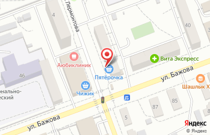 Магазин Городок в Тракторозаводском районе на карте