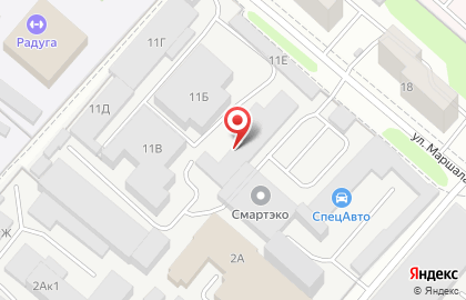 Торгово-монтажная компания Grintal на улице Маршала Воронова на карте