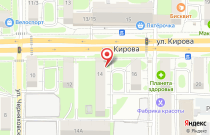 Участковый пункт полиции № 4 в Ленинском районе на улице Кирова на карте