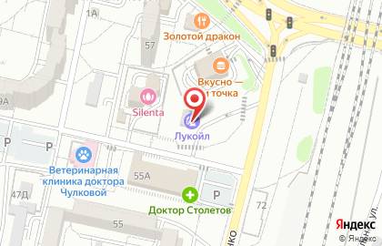 СТО Лукойл в Центральном районе на карте