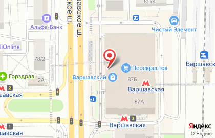Магазин мужской одежды Паспарту в ​ТДЦ Варшавский на карте