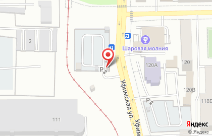 Автостоянка в Уфе на карте