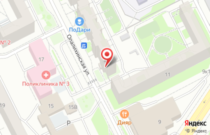 Детский лагерь Гений в Верх-Исетском районе на карте
