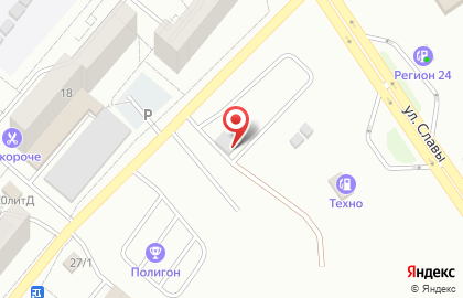Автостоянка Марс на карте