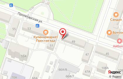 МТС на Пролетарской улице на карте