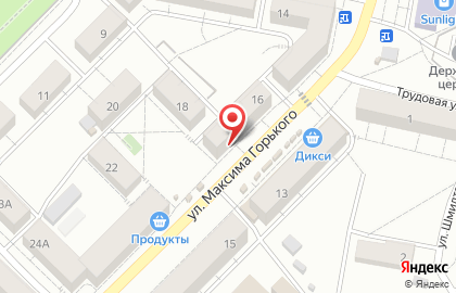 Магазин овощей и фруктов в Зареченском районе на карте