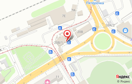 узловая диспетчерская станция на остановке Стадион Волга на карте