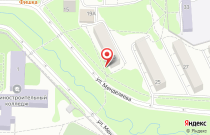 Ателье Сударушка на улице Менделеева на карте