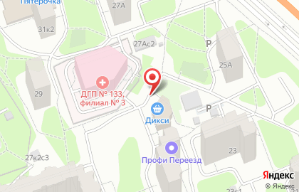 Супермаркет Дикси в Москве на карте
