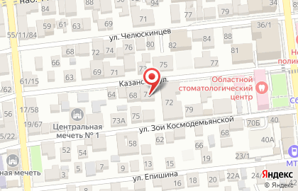 Продовольственный магазин Ассорти на Казанской улице на карте