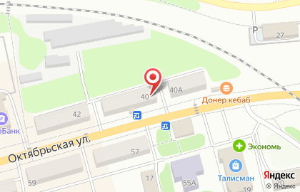 Магазин женской одежды Регина на Октябрьской улице на карте