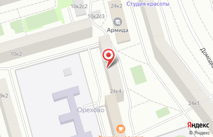 Территориальный центр социального обслуживания Орехово в Южном Орехово-Борисово на карте