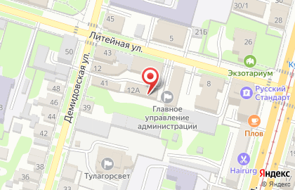Ресницы Тула на карте