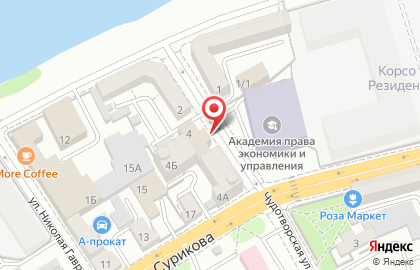 Медицинский центр Гиппократ на Чудотворской улице на карте