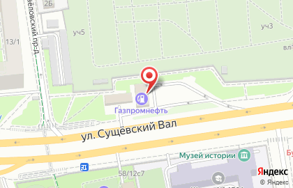 Автомойка Газпромнефть на улице Сущёвский Вал на карте