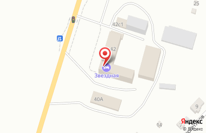 Гостинично-ресторанный комплекс Звездная в Индустриальном районе на карте