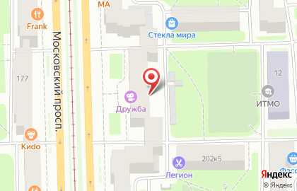 Сауна Аленушка на Московском проспекте на карте
