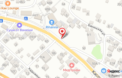 Продуктовый магазин в Сочи на карте