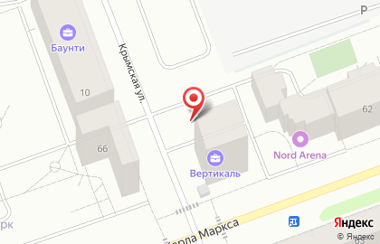 Автостоянка в Архангельске на карте