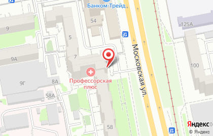 Центр индустриальной медицины на Московской улице на карте