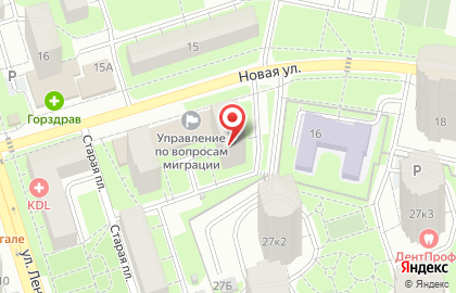 Реутовский отдел Управления Федеральной службы государственной регистрации, кадастра и картографии по Московской области на Новой улице на карте