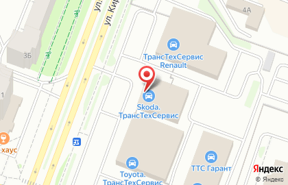 Официальный дилер Skoda ТрансТехСервис на улице Кирова на карте