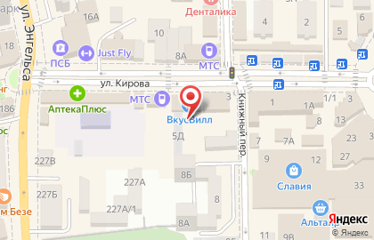 Евросеть на улице Кирова на карте