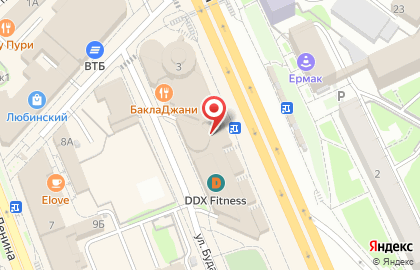 Фитнес-клуб DDX Fitness Омск Дом Туриста на карте