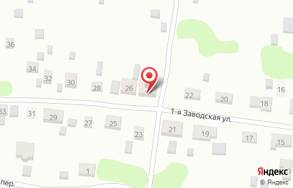 Шиномонтажная мастерская на Заводской в Железнодорожном районе на карте