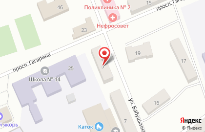 Участковый пункт полиции на улице Бабушкина на карте