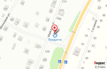 Продуктовый магазин в Волгограде на карте