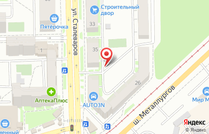 Мадонна на улице Сталеваров на карте