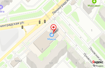 Химчистка сеть приемных пунктов на Псковской улице на карте