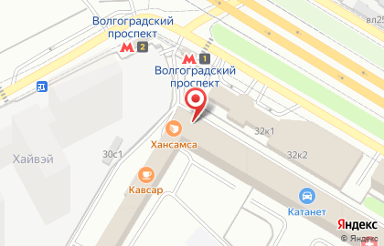 Продовольственный магазин в Москве на карте