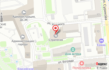 Кафе в Красноярске на карте