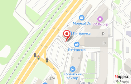 Автостоянка в Воронеже на карте