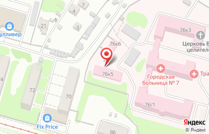 Клиническая больница №7 на Петербургском шоссе на карте