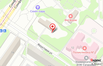 Автостоянка, МГСА, Южный административный округ на Фруктовой улице на карте