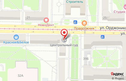 Центральный районный суд г. Новокузнецка в Центральном районе на карте