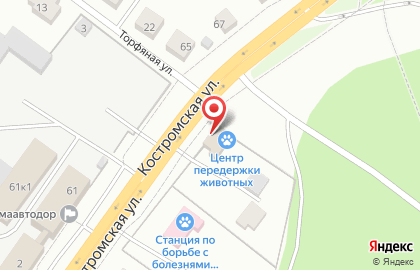 Центр передержки животных Друг на карте