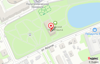 Центр внешкольной работы МБОУ на улице Фрунзе на карте