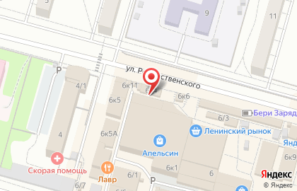 Родничок на улице Рождественского на карте